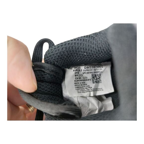 Nike Air Force 1 LV8 TD Shoes Black Metallic Gold Baby 3C DM3387 001 New In Box - Picture 9 of 13